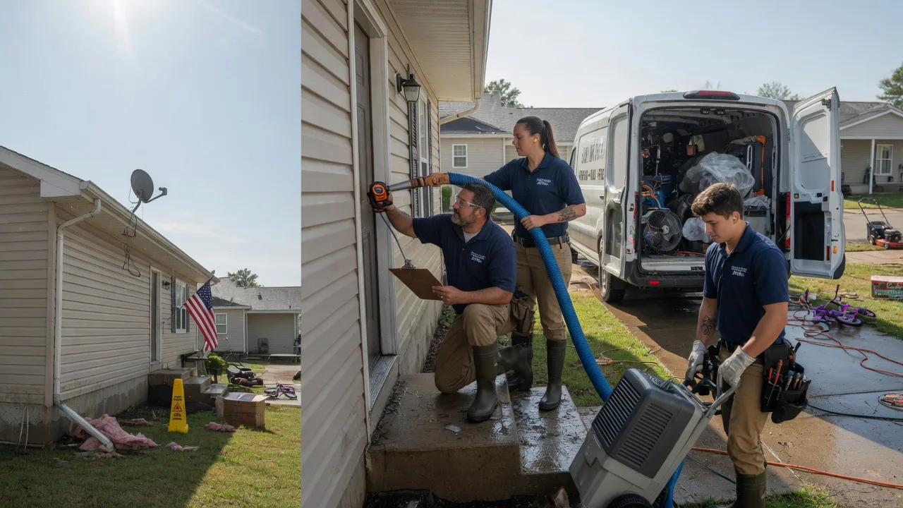 Ceiling Water Damage Restoration in Hackett, AR near me